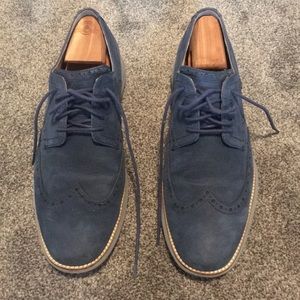 Cole Haan blue suede oxford